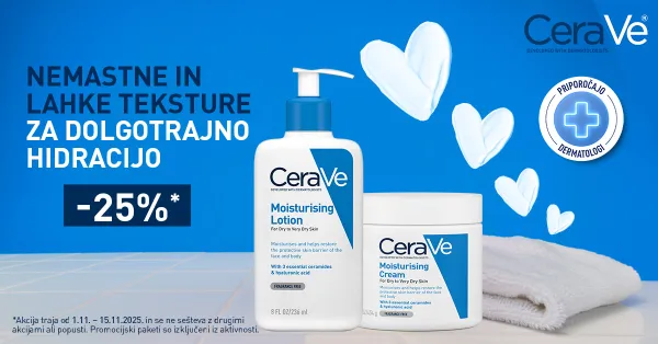 CeraVe izdelki za nego telesa od 1. do 15. novembra -25%