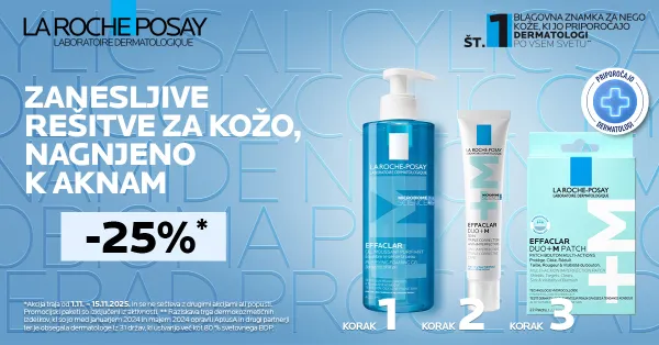 La Roche Posay linija Effaclar od 1. do 15. novembra -25%