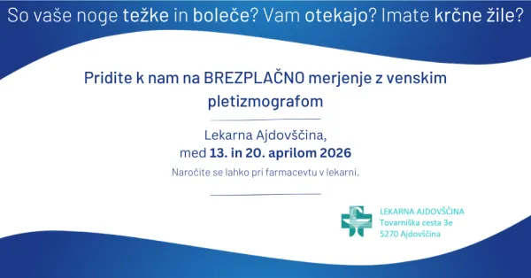 Brezplačno merjenje z venskim pletizmografom