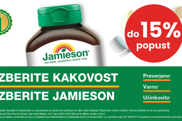 Jamieson do 15 % popust