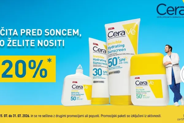 CeraVe sun linija do -20%